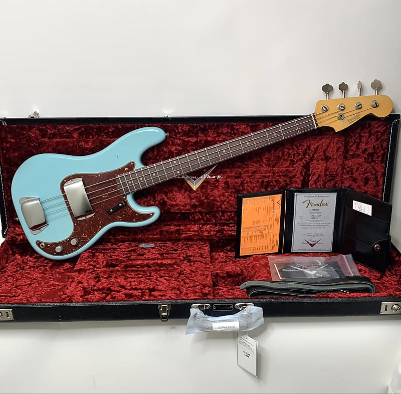 Басс гитара Fender Custom Shop '63 Precision Bass Journeyman - Daphne Blue