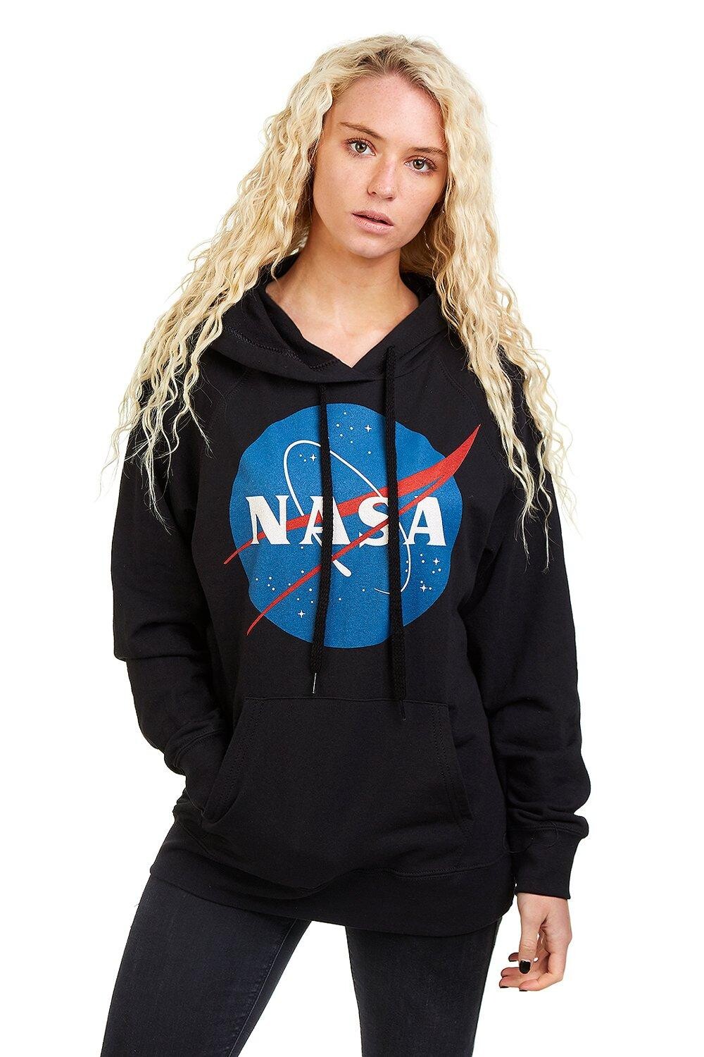 

Хлопковая толстовка с круглым логотипом NASA, черный
