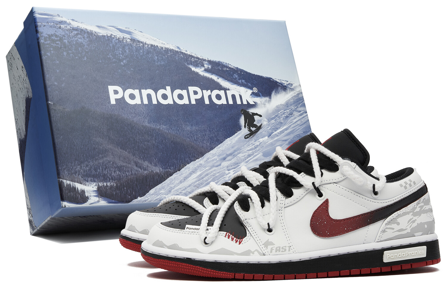 

Кроссовки Air JORDAN 1 Vintage Basketball Shoes Men Low-Top Black White Red