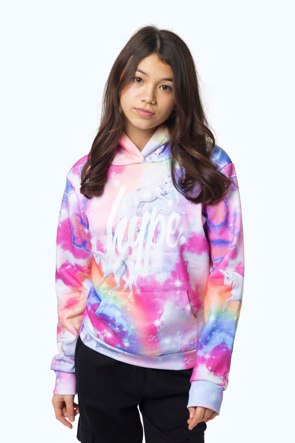 

Толстовка с блестками Multi Rainbow Unicorn Hype, мультиколор