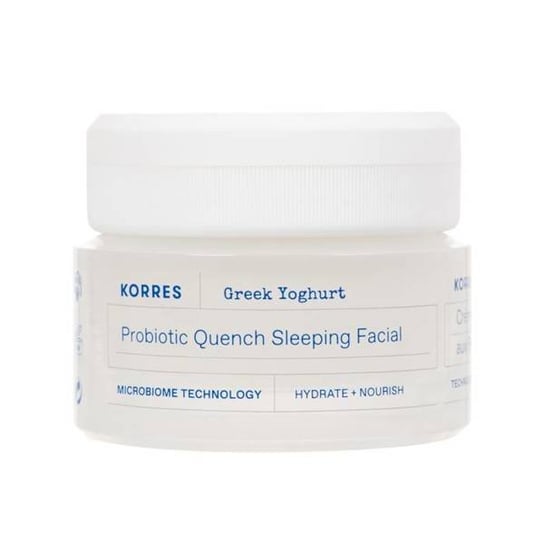 Ночное средство для лица с пробиотиком и греческим йогуртом, ультраувлажняющий ночной крем Korres цена и фото