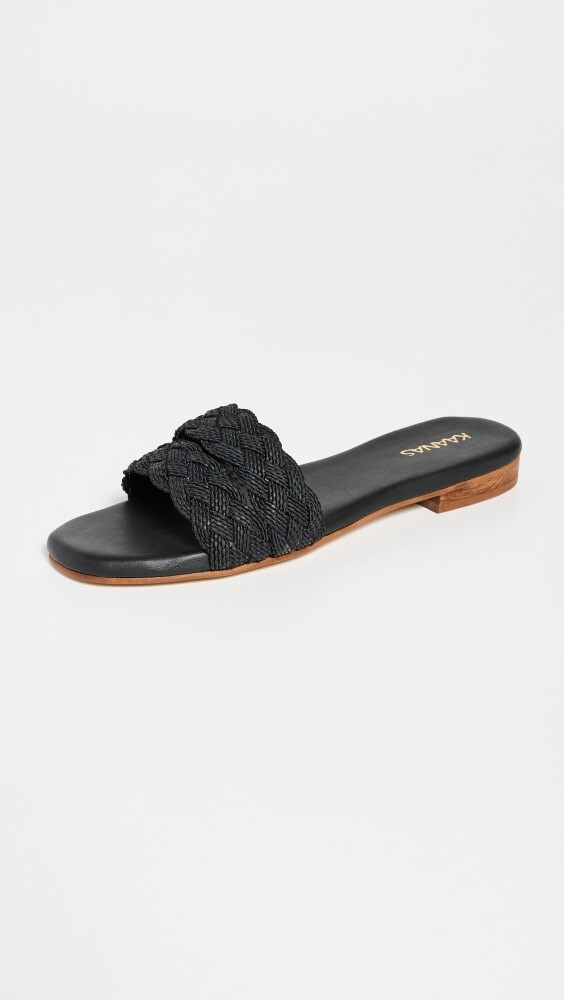 

Шлепанцы KAANAS Papagayo Double Braid, черный