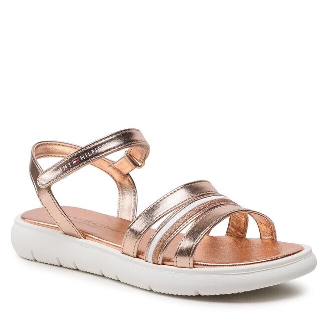 

Сандалии Tommy Hilfiger StripesVelcro Sandal, розовый/золотой