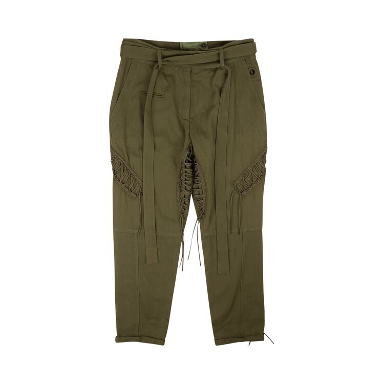 

Брюки Saint Laurent Multi-Lace Garbardine 'Green', зеленый