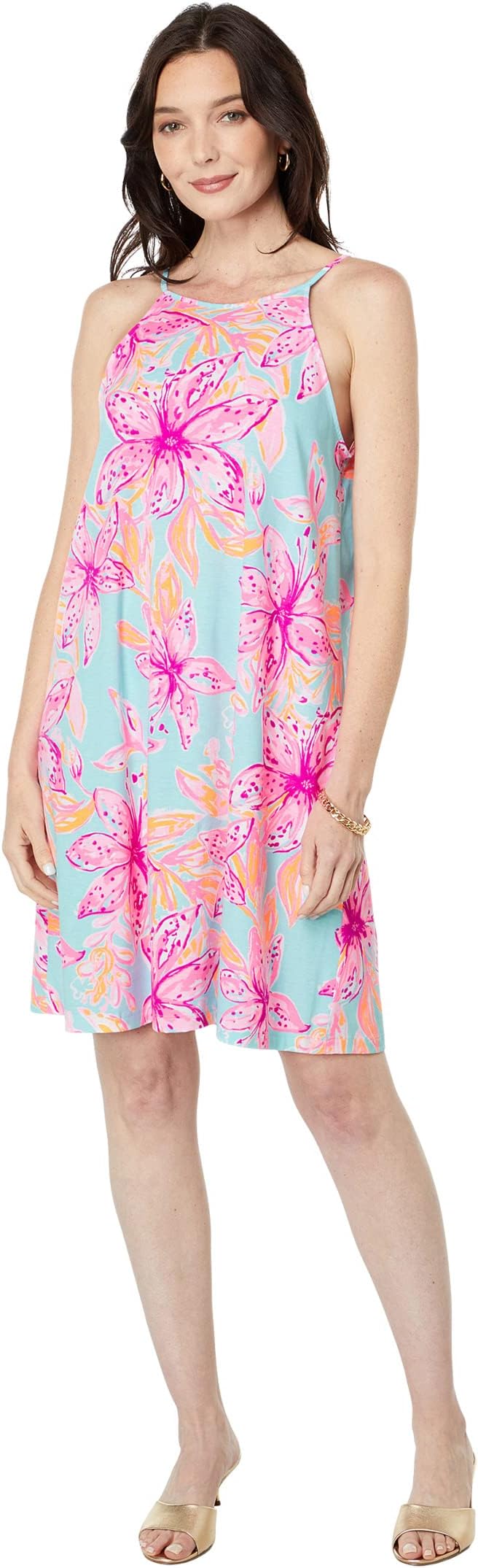 

Платье Марго Lilly Pulitzer, цвет Surf Blue Bonita Blooms