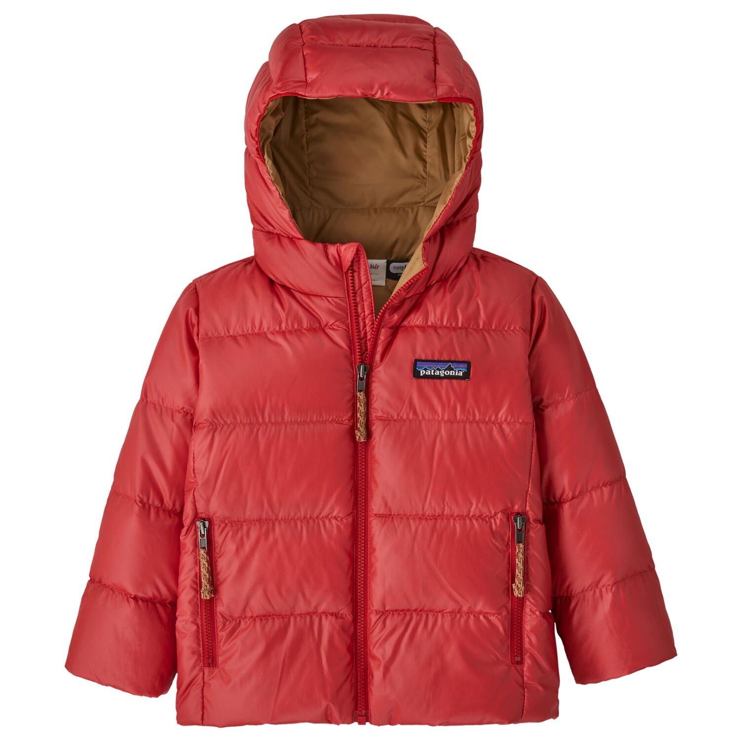 

Пуховик Patagonia Baby's Hi Loft Down Hoody, цвет Touring Red