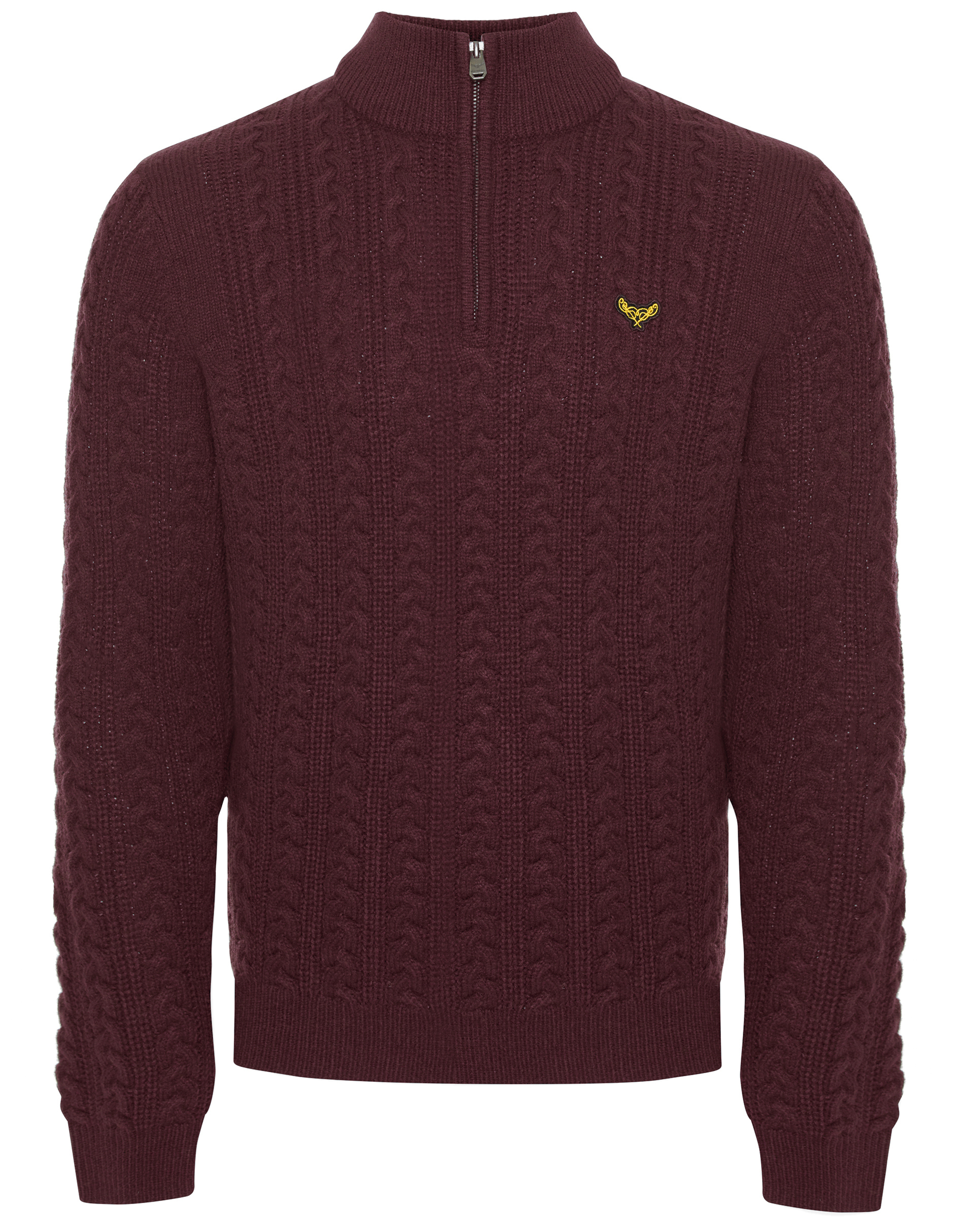 Пуловер Threadbare Stehkragen Swindon, цвет Burgundy Aubergine