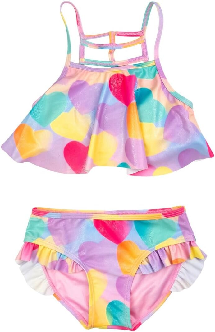 

Купальник Appaman Kids Upf 50 Hermosa Bikini Set, цвет Happy Hearts