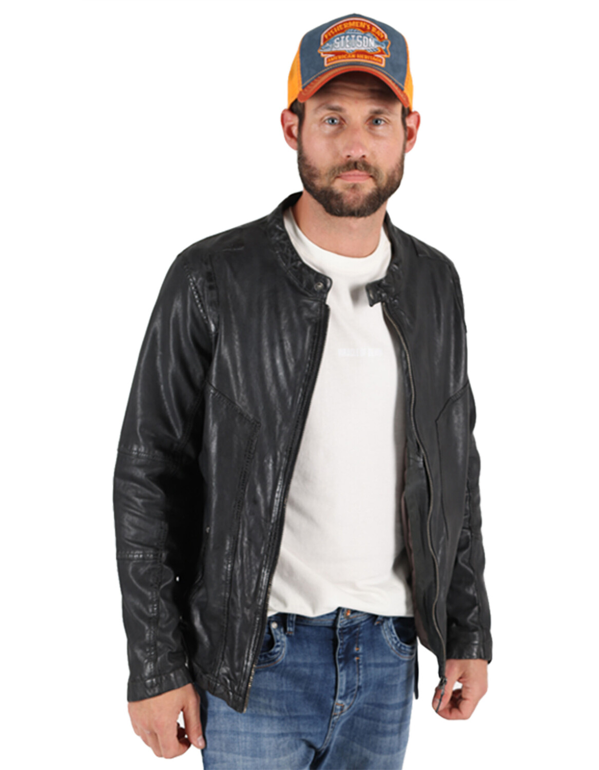 

Кожаная куртка miracle of denim Mantel, черный