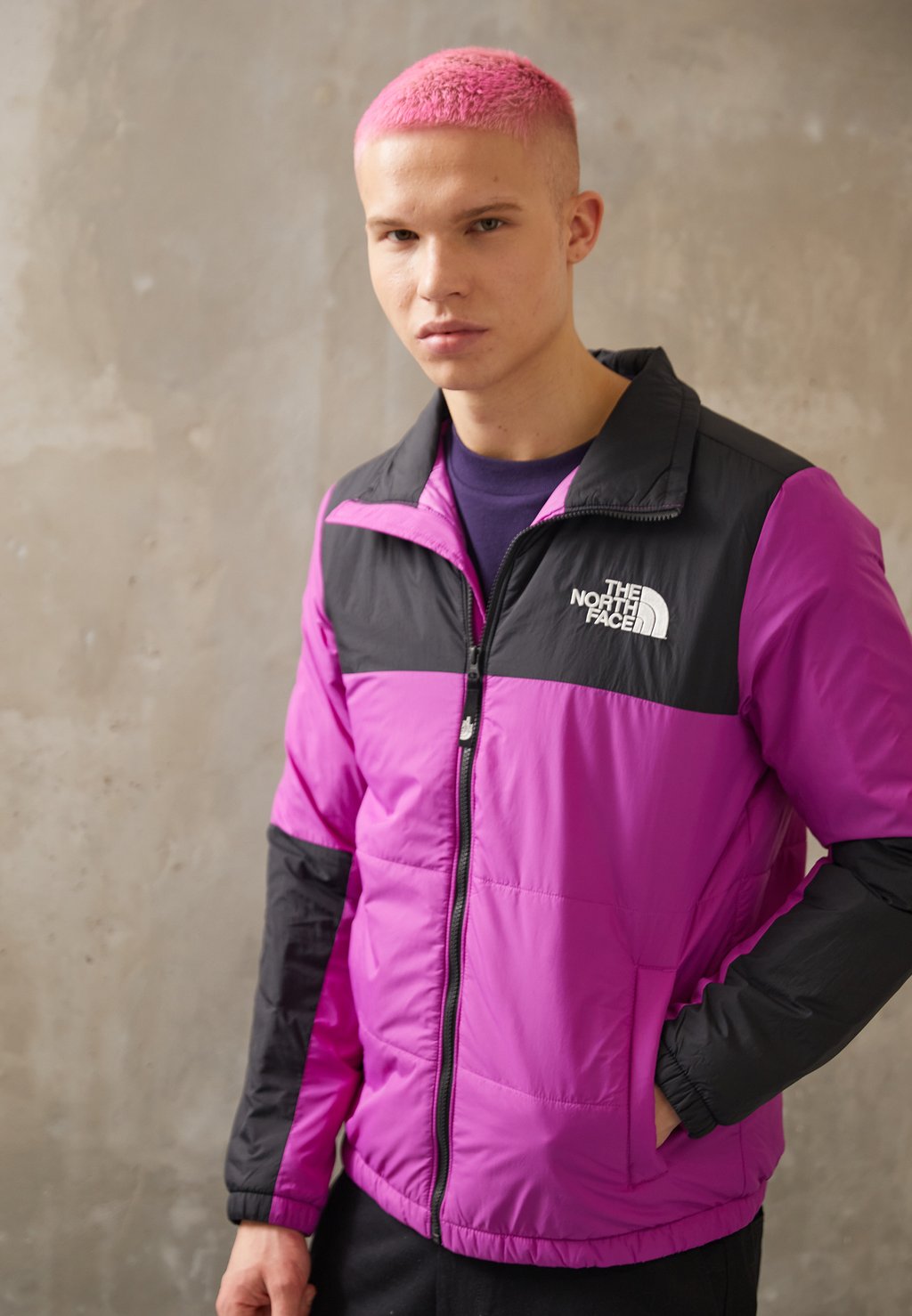 

Куртка Entertainment The North Face GOSEI PUFFER JACKET, фиолетовый цветок кактуса