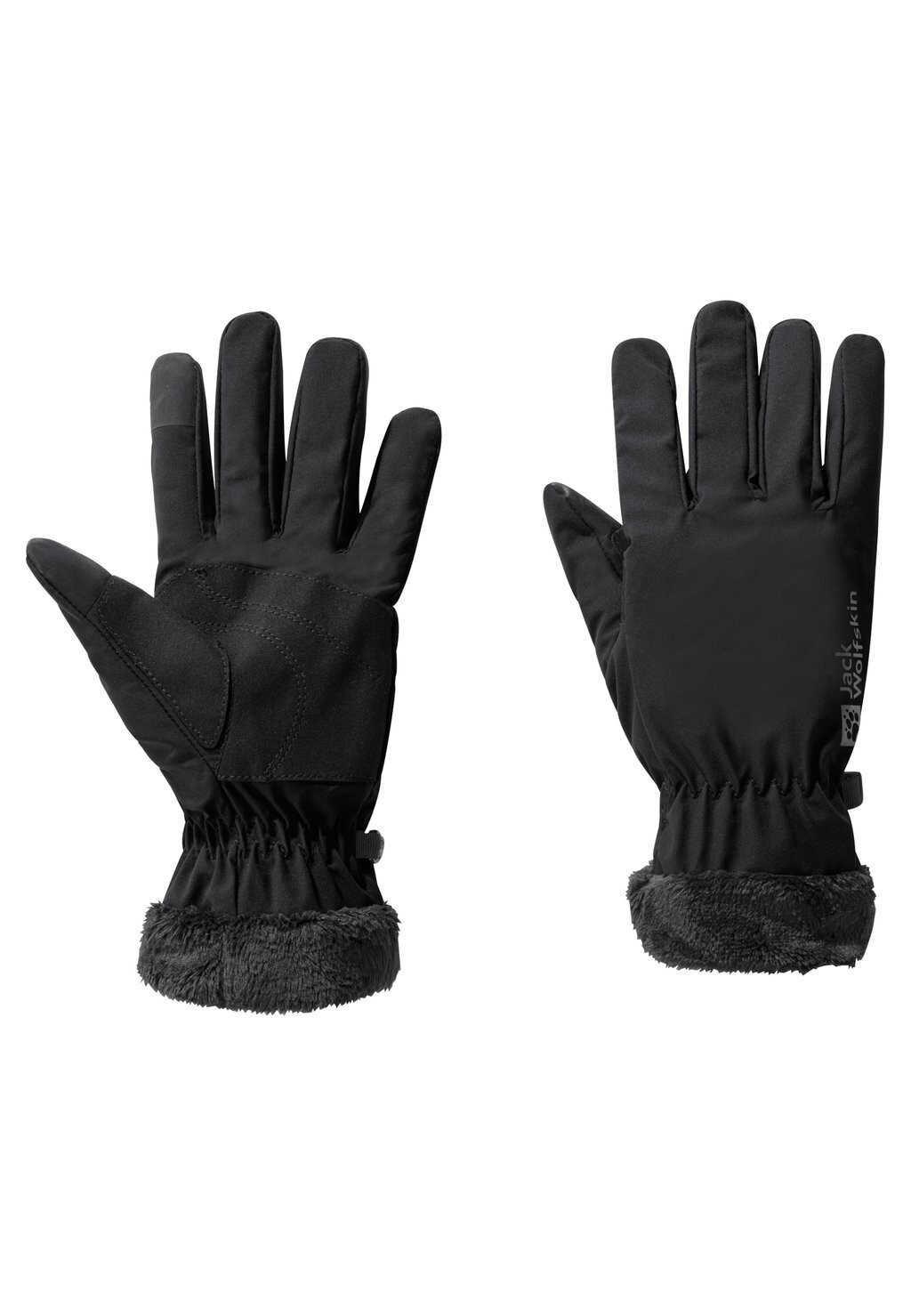 цена Перчатки JACK WOLFSKIN HIGHLOFT GLOVE WOMEN, цвет black