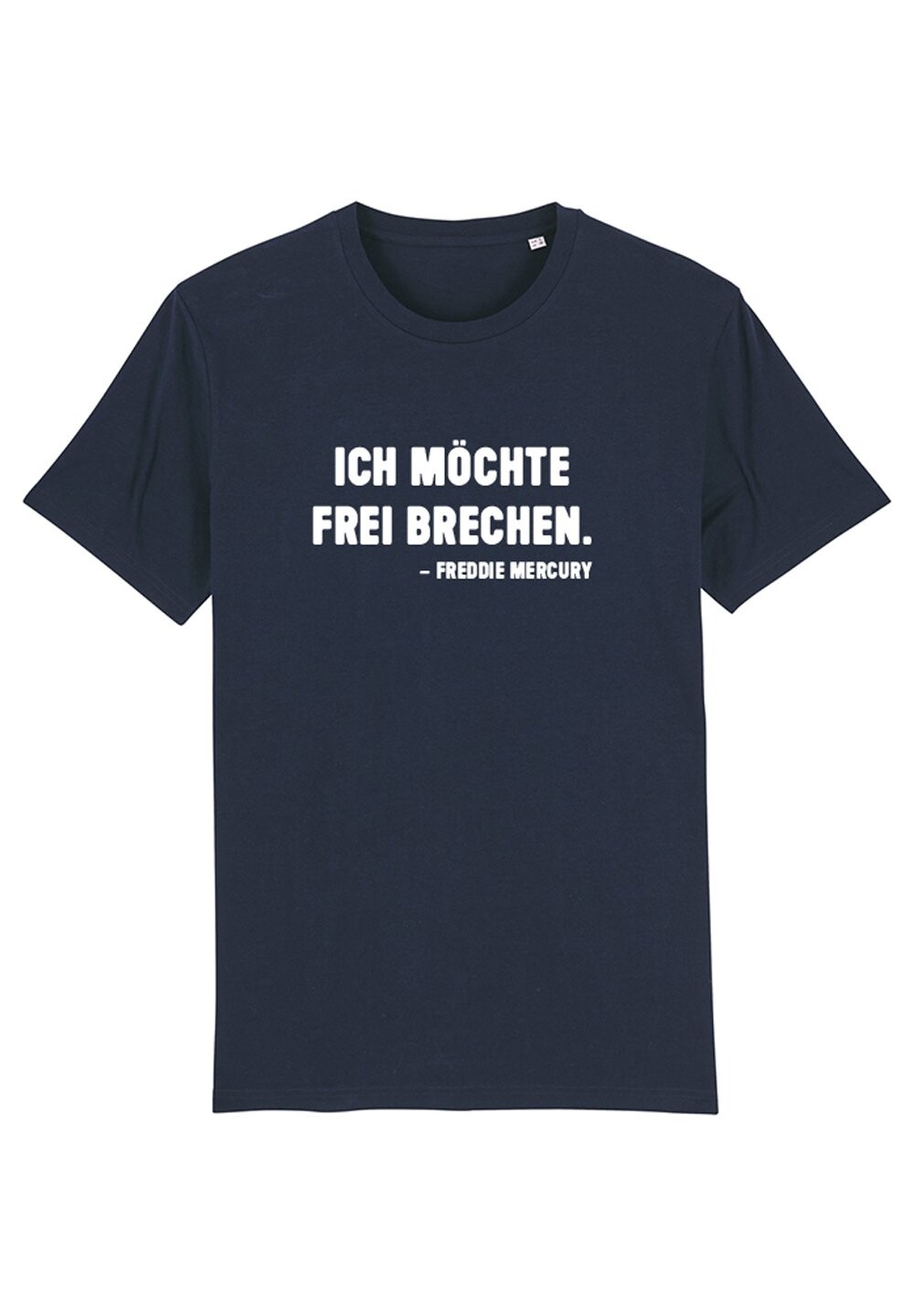 

Футболка с принтом ICH MÖCHTE FREI BRECHEN. Watapparel, цвет french navy