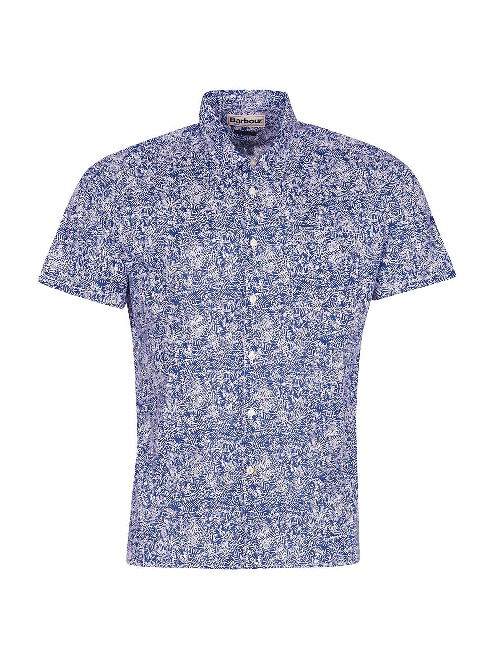 

Летняя рубашка с короткими рукавами Braithwaite Barbour, синий