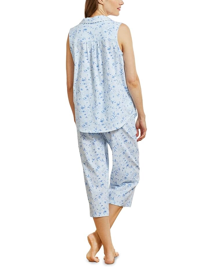 

Пижамный комплект Eileen West Sleeveless Capris PJ Set, цвет Blue Ground Ditsy