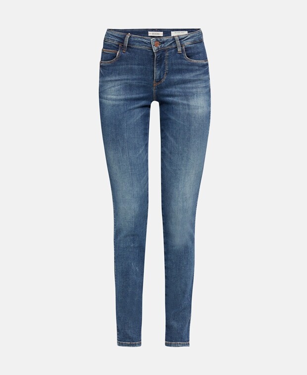 

Джинсы скинни Guess, синий