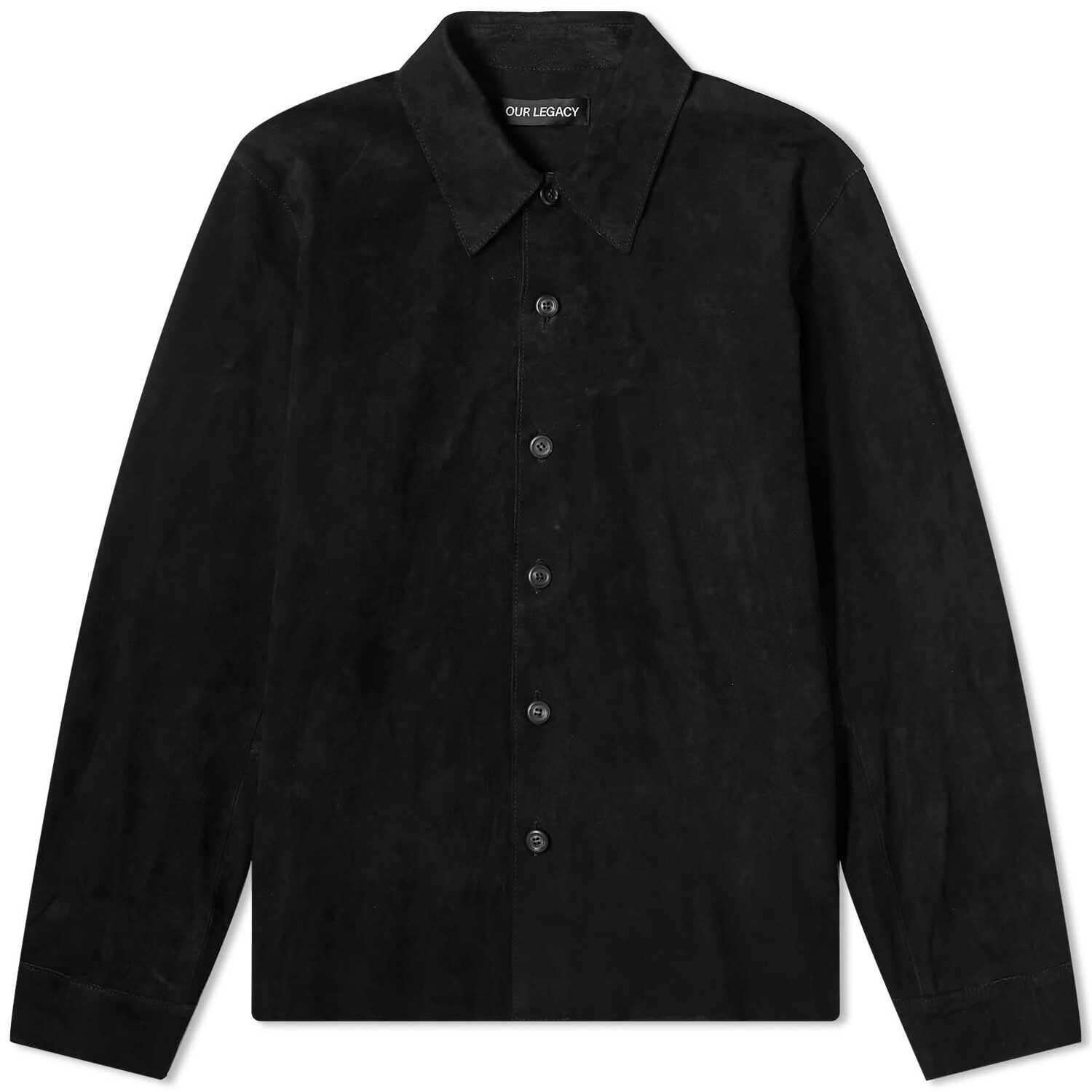 

Рубашка Our Legacy Suede Welding, черный