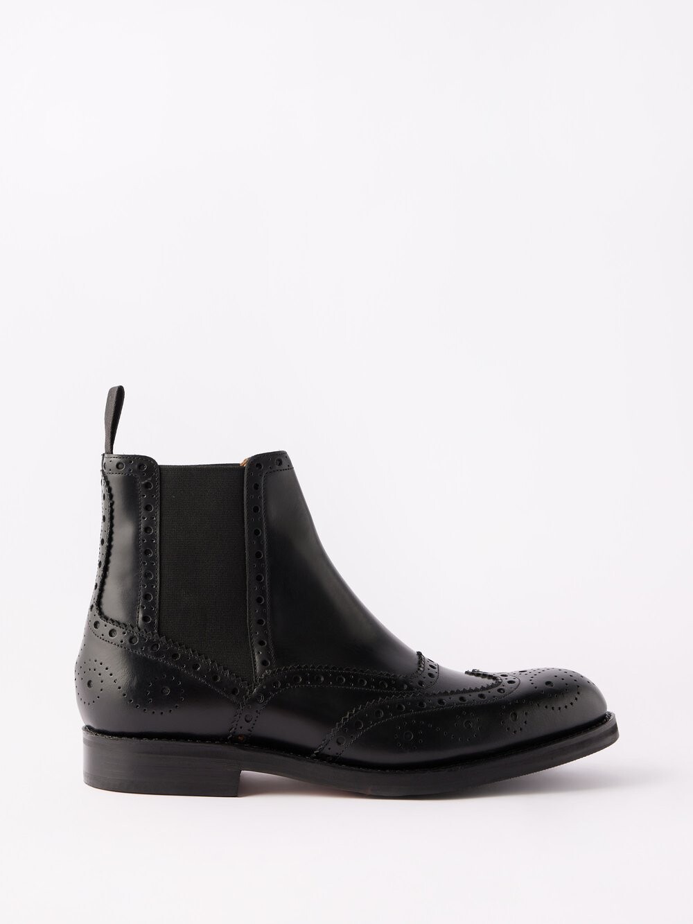 

Кожаные ботинки челси с брогами ralph Grenson, черный