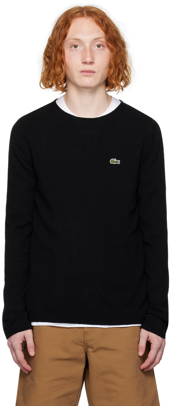 

Черный свитер Lacoste Edition Comme des Garçons