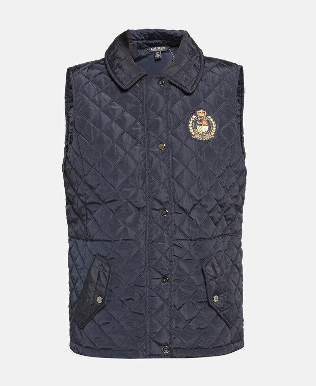 

Стеганый жилет Lauren Ralph Lauren, темно-синий
