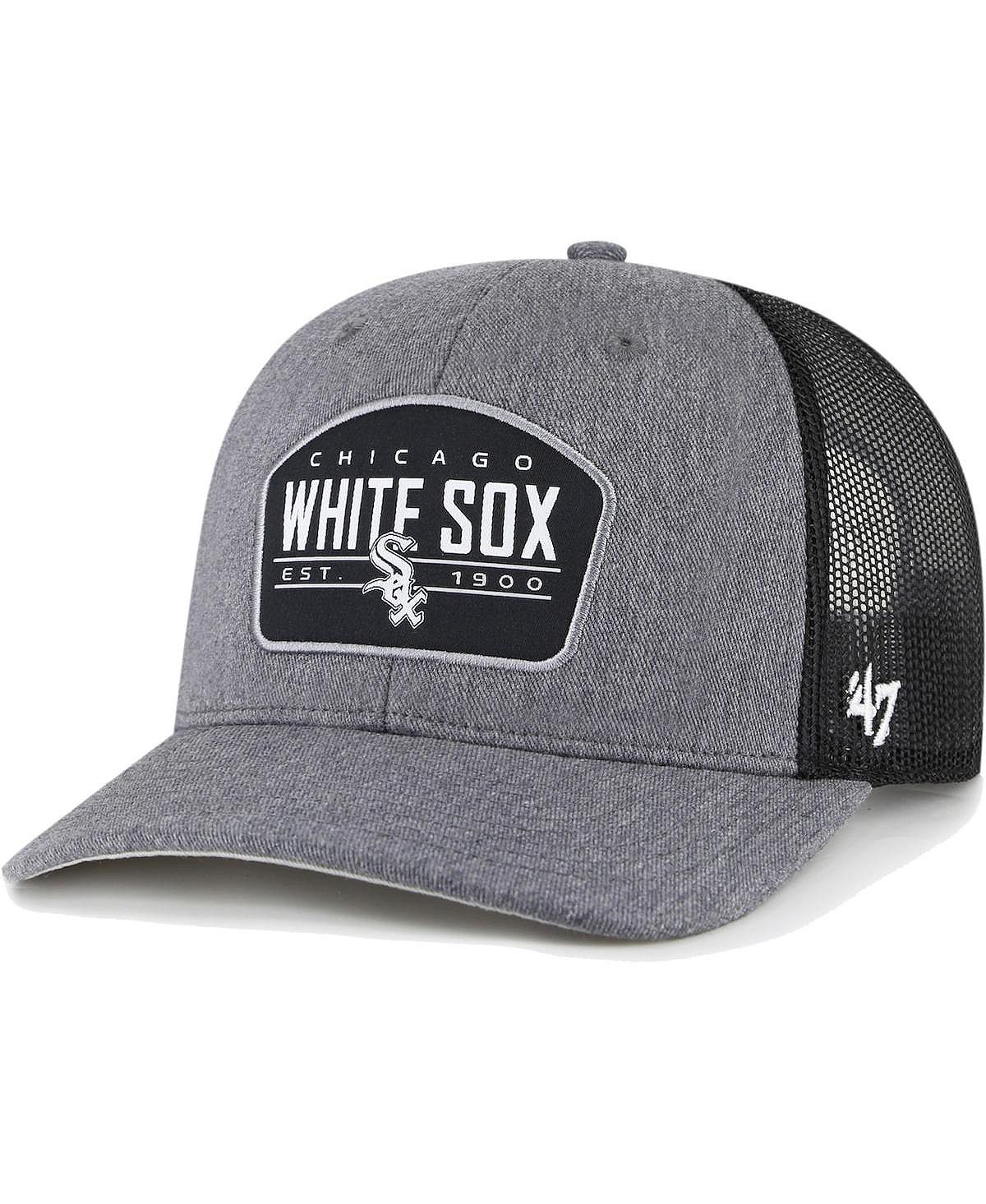 цена Мужская темно-серая кепка Chicago White Sox Slate Trucker Snapback '47 Brand