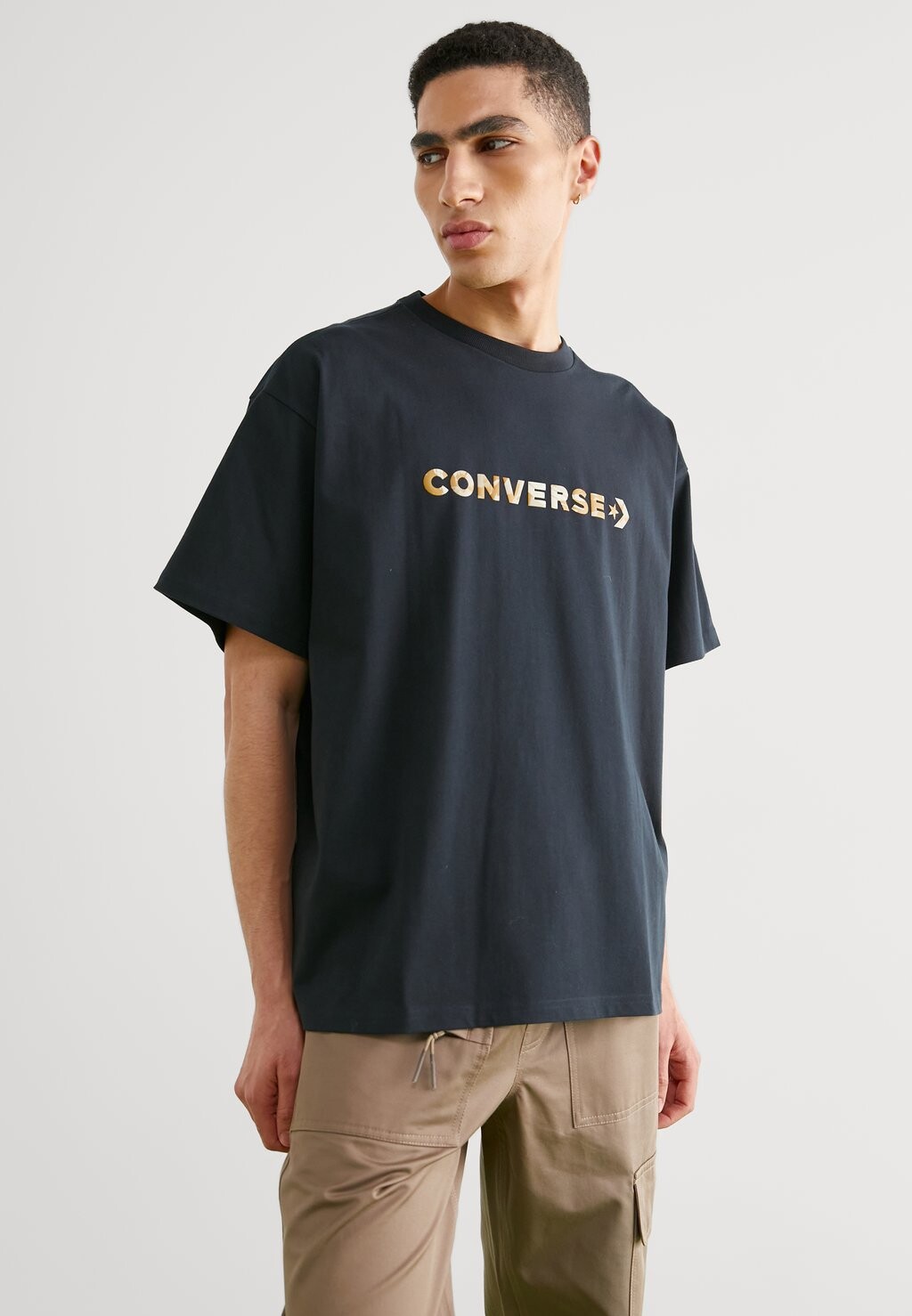 

Футболка с принтом Brush Stroke Tee Converse, черный