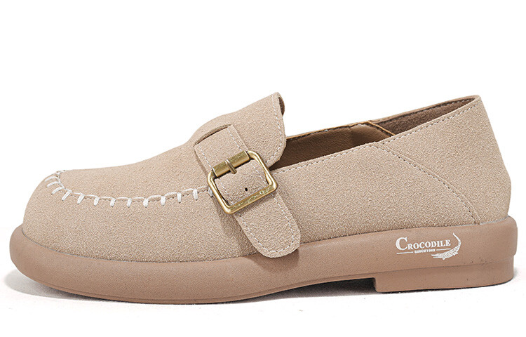 

Туфли женские повседневные Women's Casual Shoes Women's Crocodile, хаки