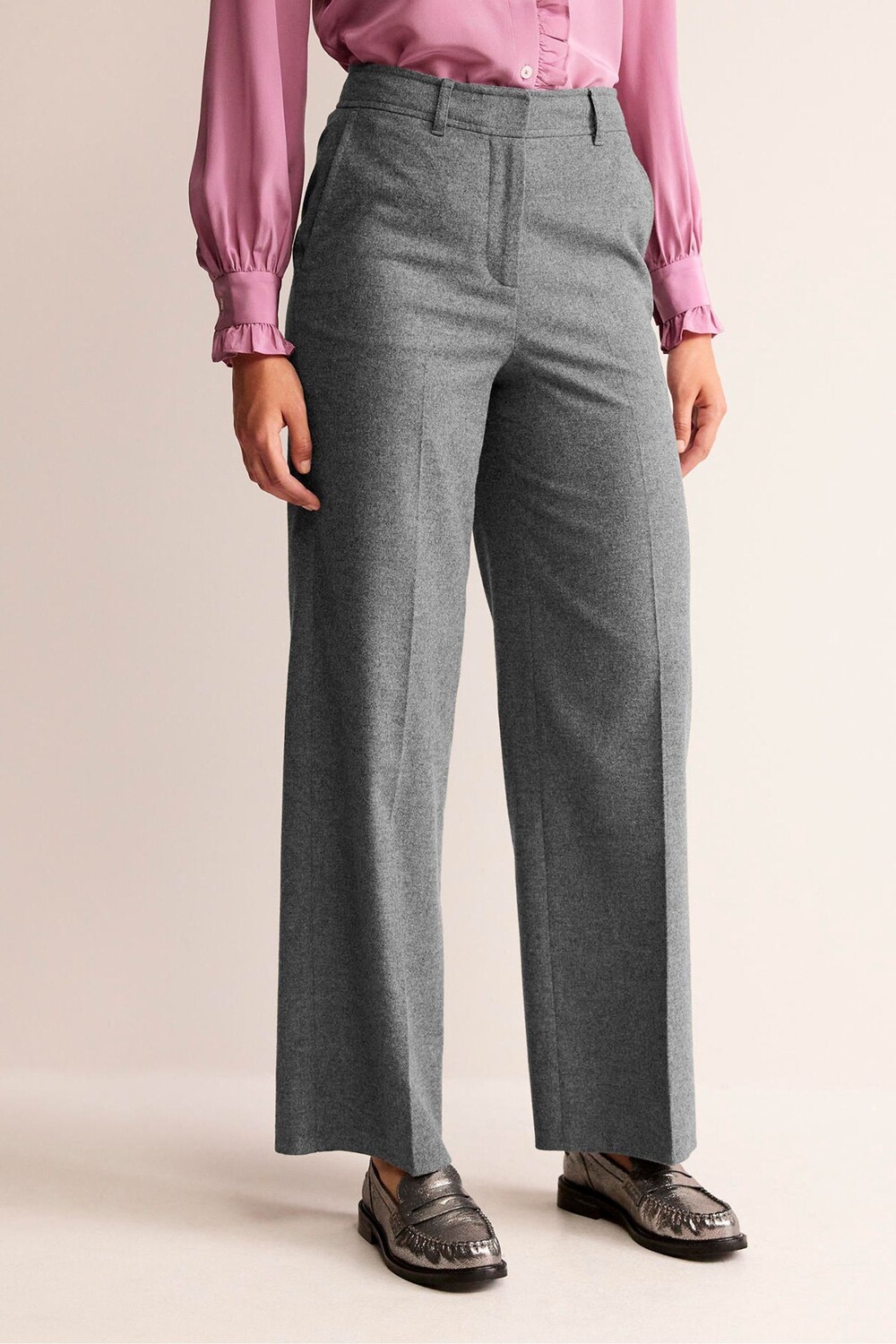 

Шерстяные брюки Westbourne Boden, серый
