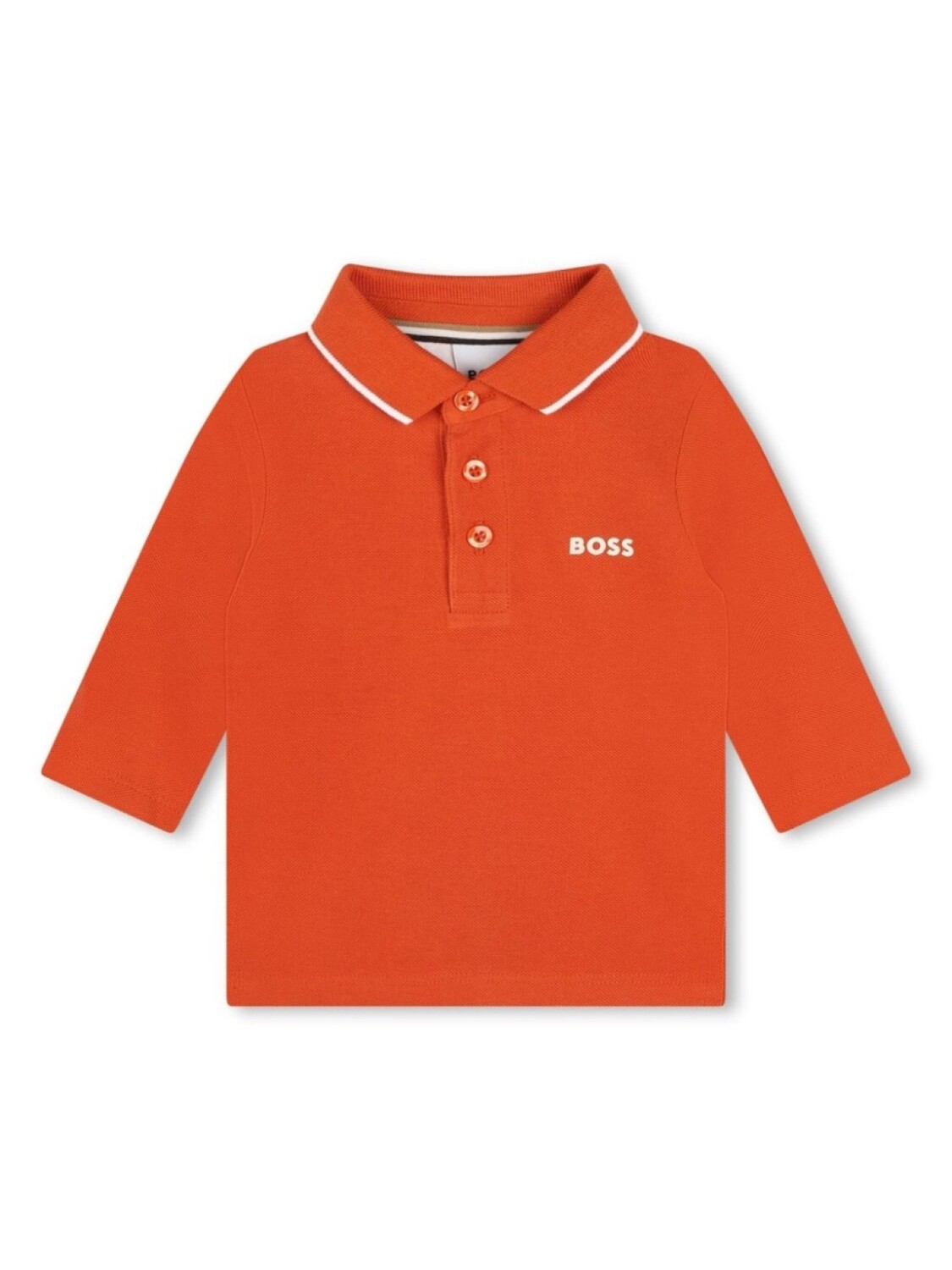 

BOSS Kidswear рубашка поло с логотипом, оранжевый