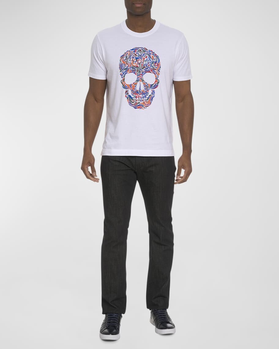 

Мужская футболка с рисунком RG Swirl Robert Graham, Серый