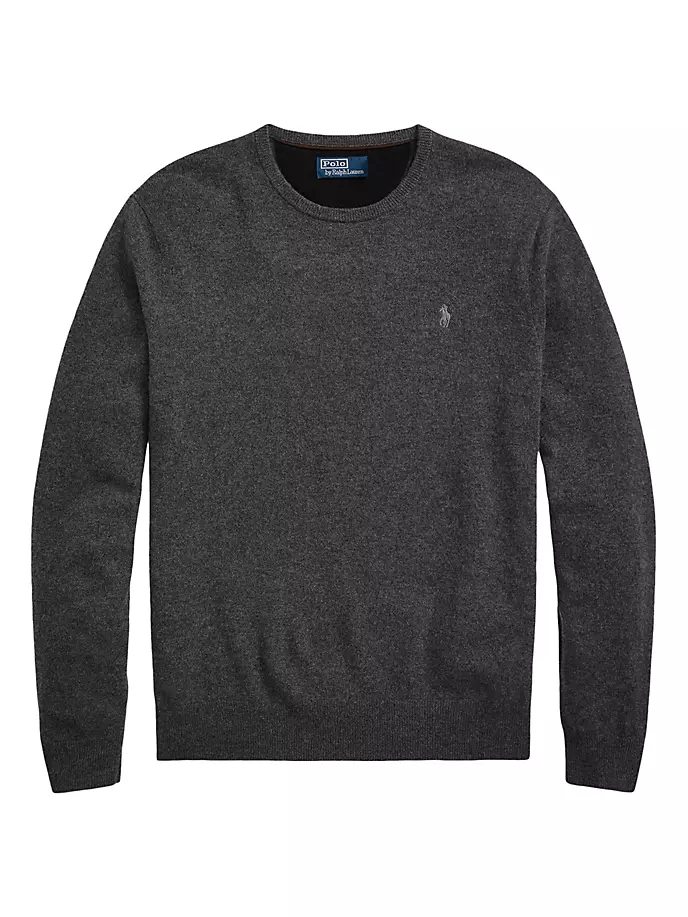 

Шерстяной вязаный свитер Polo Ralph Lauren, серый