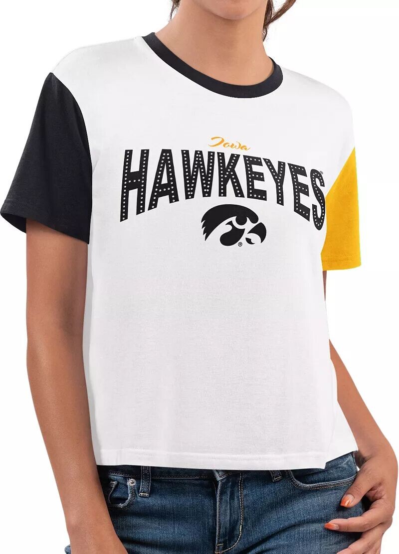 

Женская белая футболка для спринта G-III for Her Iowa Hawkeyes