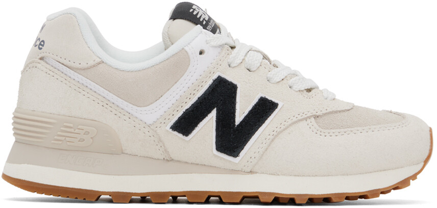 

Бело-черные кроссовки New Balance 574
