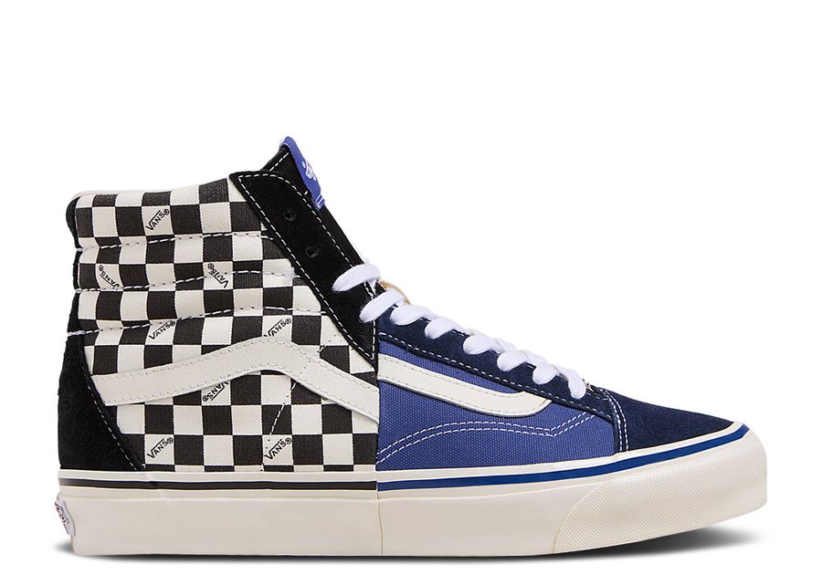 

Кроссовки Vans Premium Clash The Wall, цвет Checkerboard Black Blue