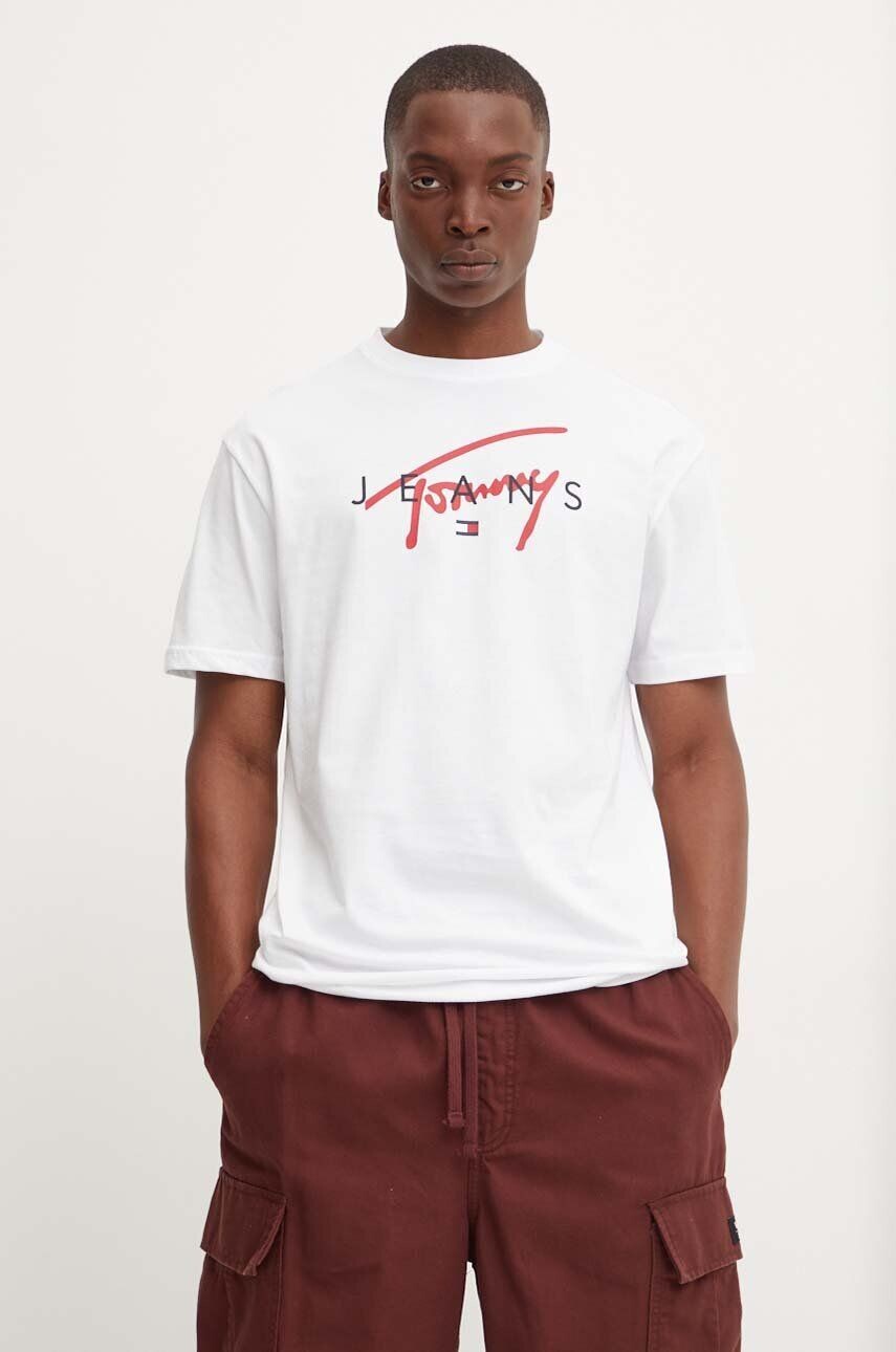 

Хлопковая футболка Tommy Jeans, белый