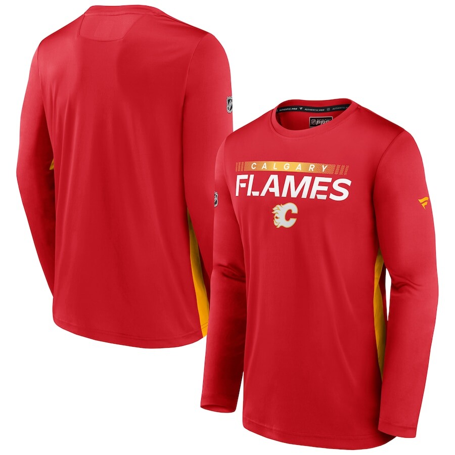 

Футболка с длинным рукавом Fanatics Branded Calgary Flames, красный