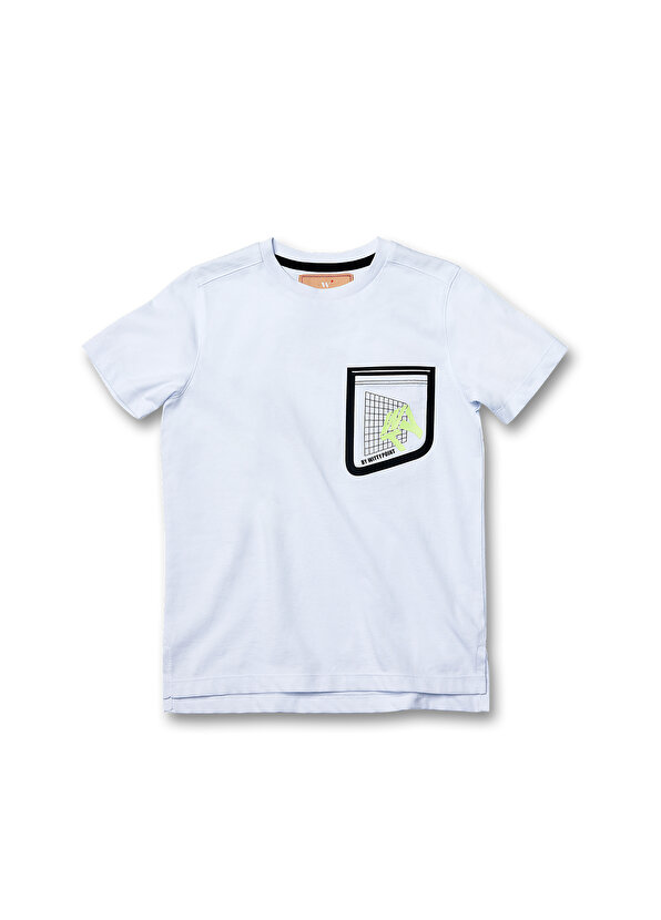 цена Белая футболка с логотипом для мальчика Wittypoint