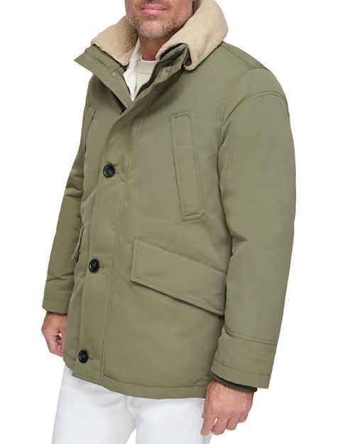 Съемная вощеная куртка Wittstock из шерпа с флисовой отделкой Andrew Marc, цвет Green куртка с боковой отделкой andrew marc цвет green