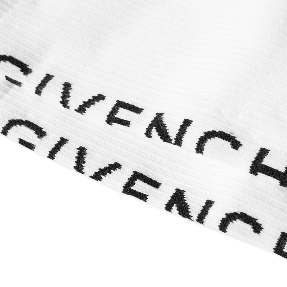 

Носки с большим жаккардовым логотипом Givenchy, белый/черный