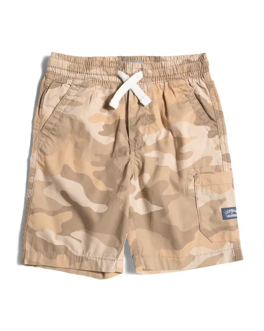 

Камуфляжные шорты-карго Little Boy Lucky Brand, цвет Tan