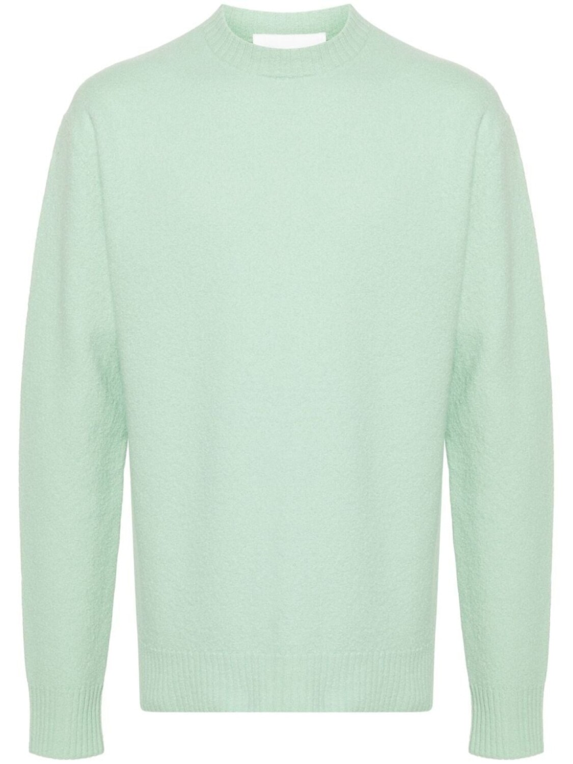 

Jil Sander шерстяной джемпер с отделкой в рубчик, зеленый