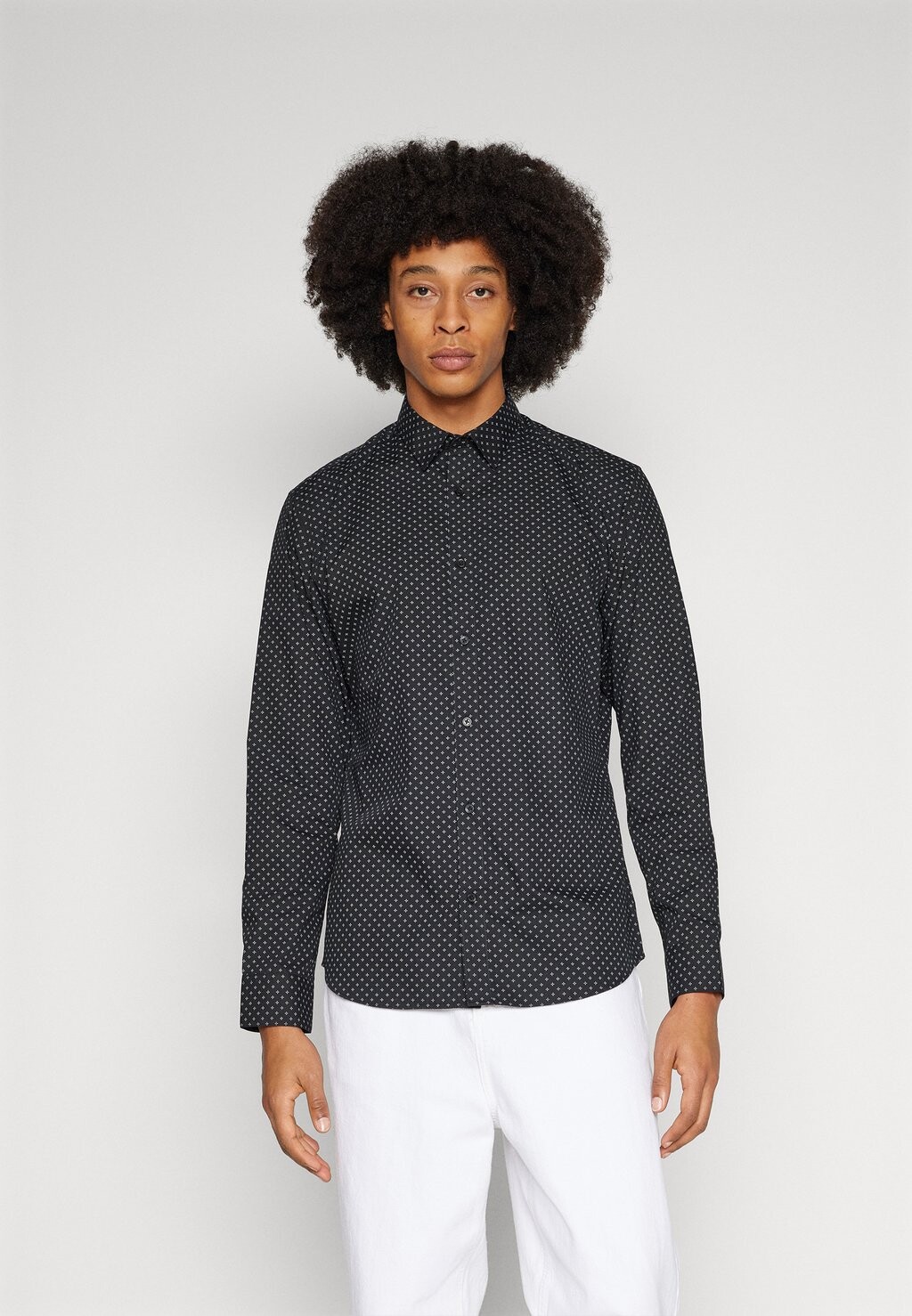 Рубашка JJJOE PRINT SHIRT Jack & Jones, черный