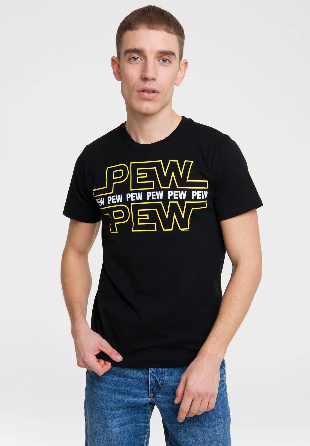 Футболка с принтом PEW PEW LOGOSHIRT, цвет schwarz футболка logoshirt print pew pew черный