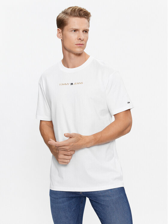 

Футболка классического кроя Tommy Jeans, белый