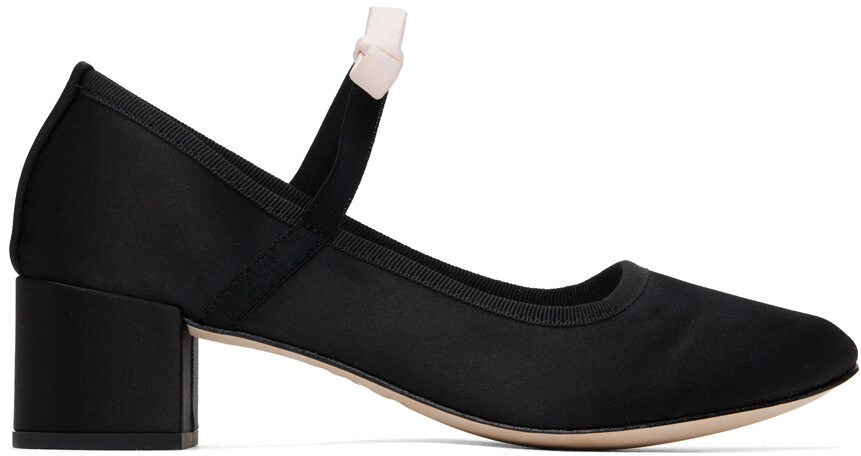 

Черные туфли на каблуке Мэри Джейн с гильметтом Repetto