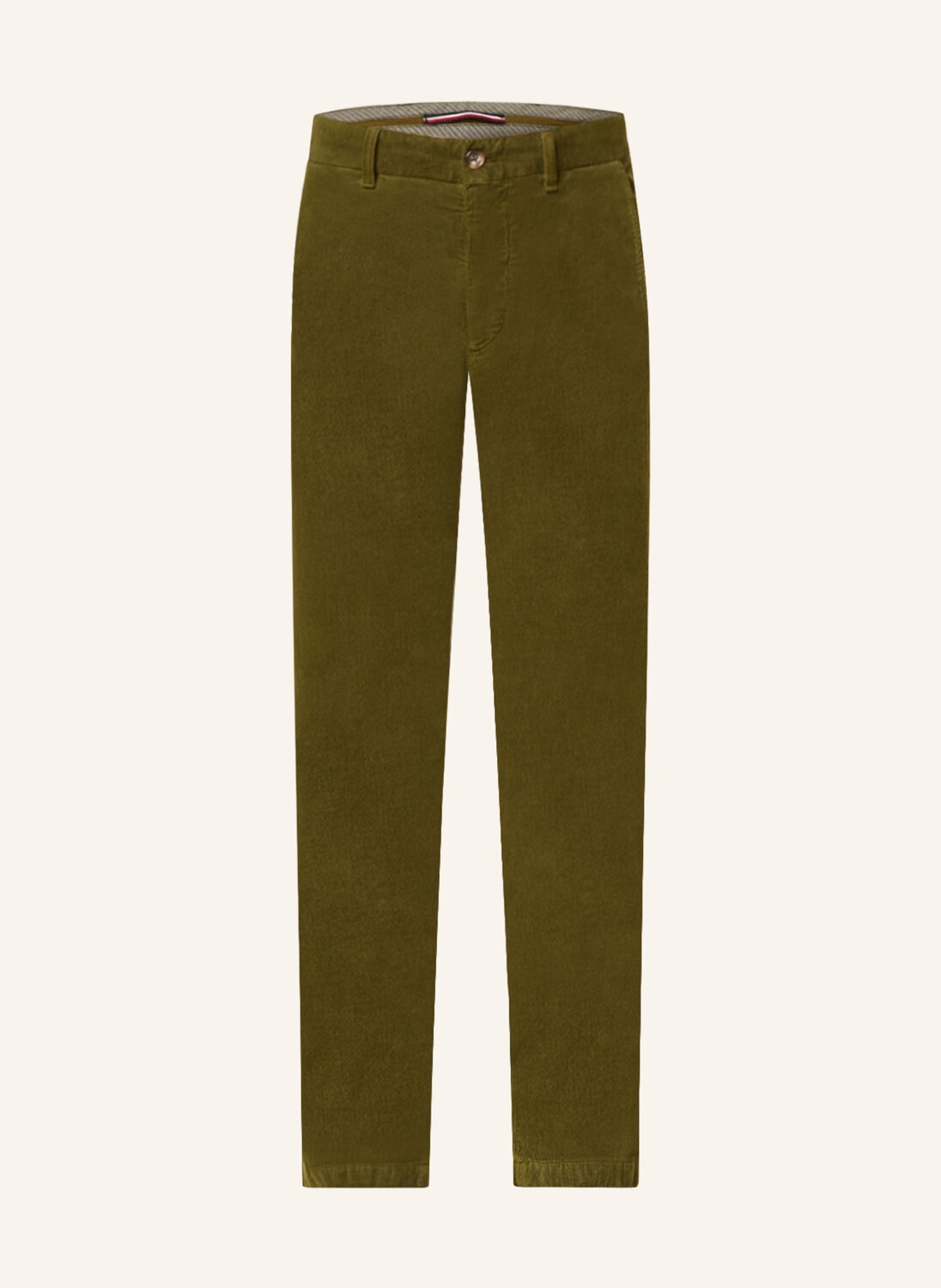 

Вельветовые брюки TOMMY HILFIGER DENTON Straight Fit, зеленый