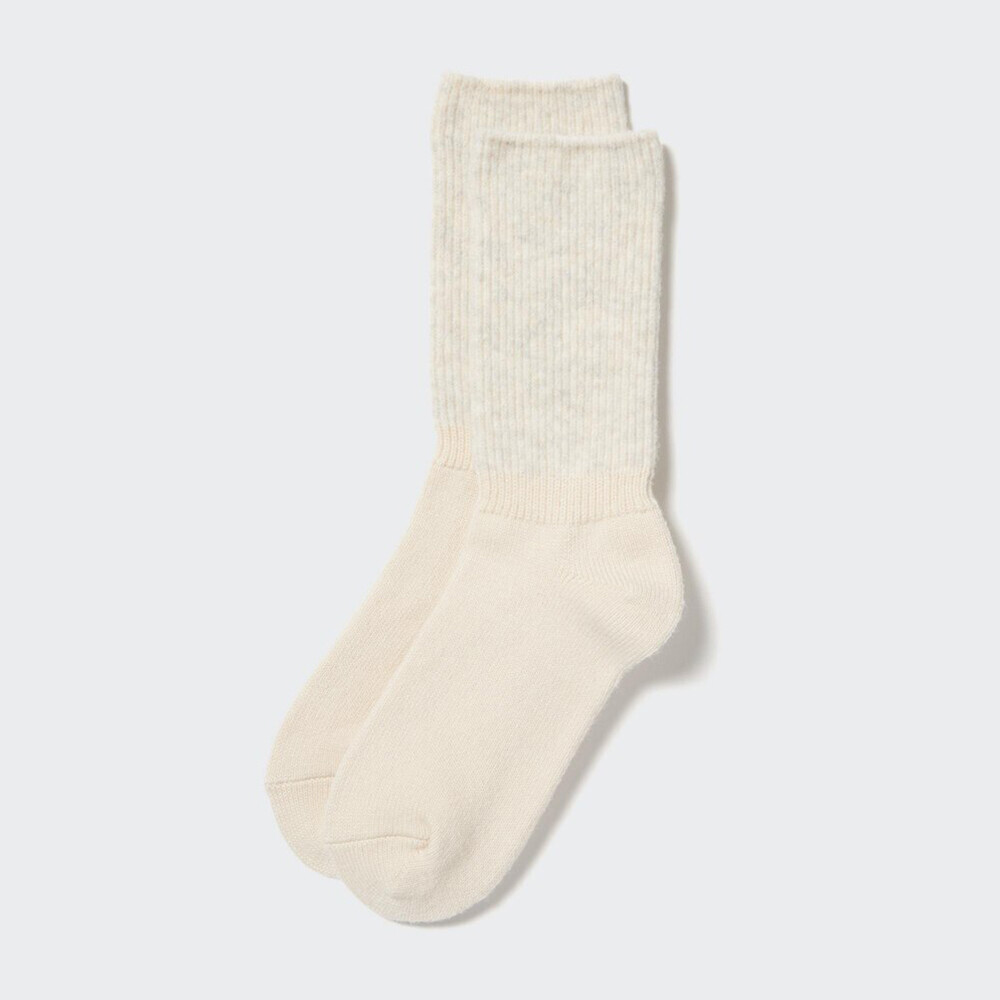 

Женские носки Uniqlo HEATTECH длинные, светло-бежевый