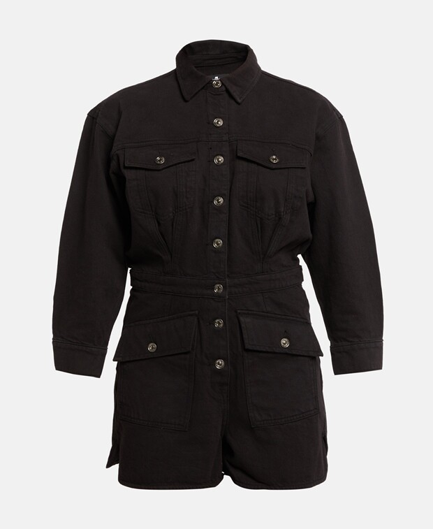 

Джинсовый комбинезон 7 for all Mankind, черный