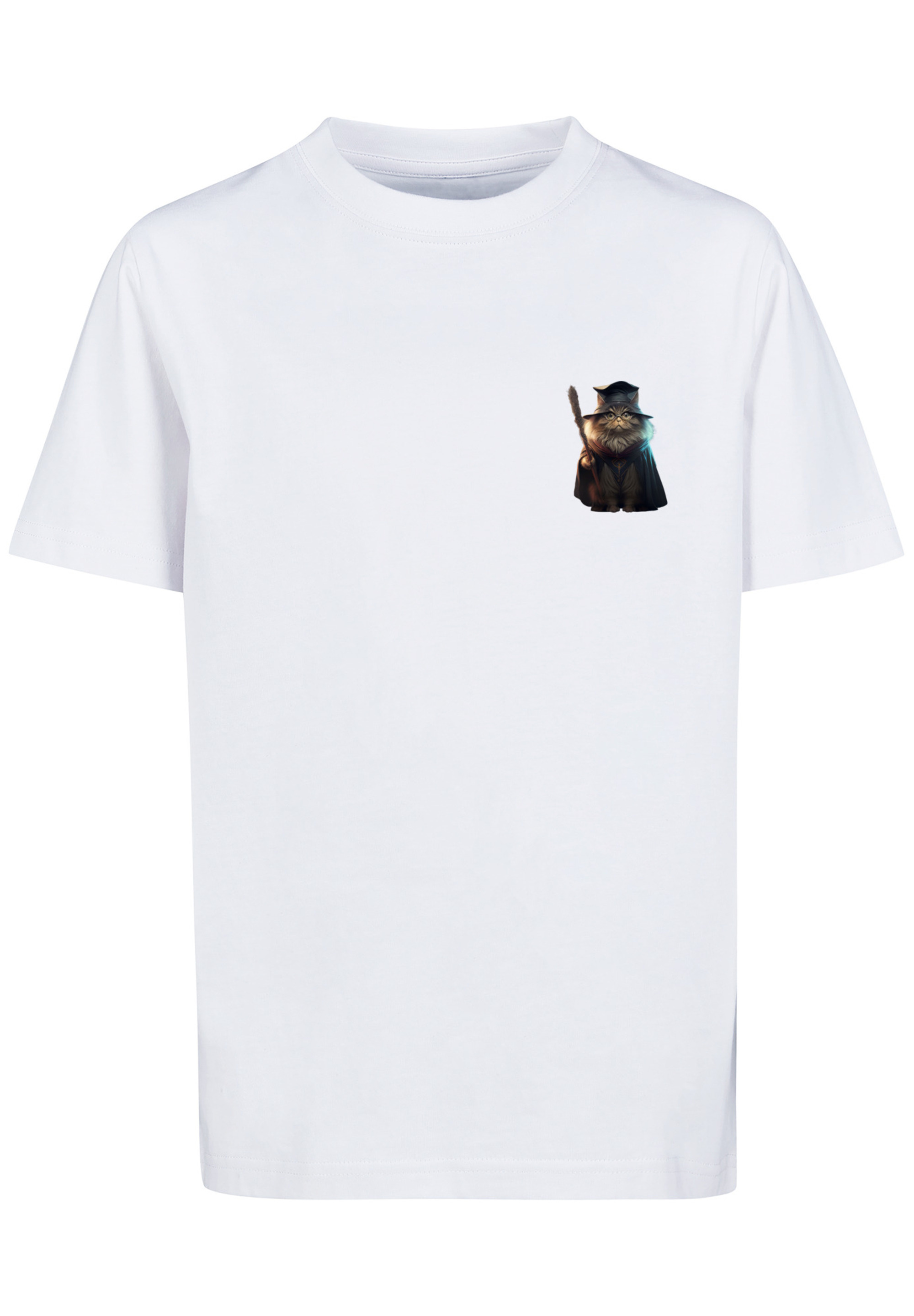 Футболка F4NT4STIC Wizard Cat UNISEX TEE, белый мужская футболка wizard cat m синий