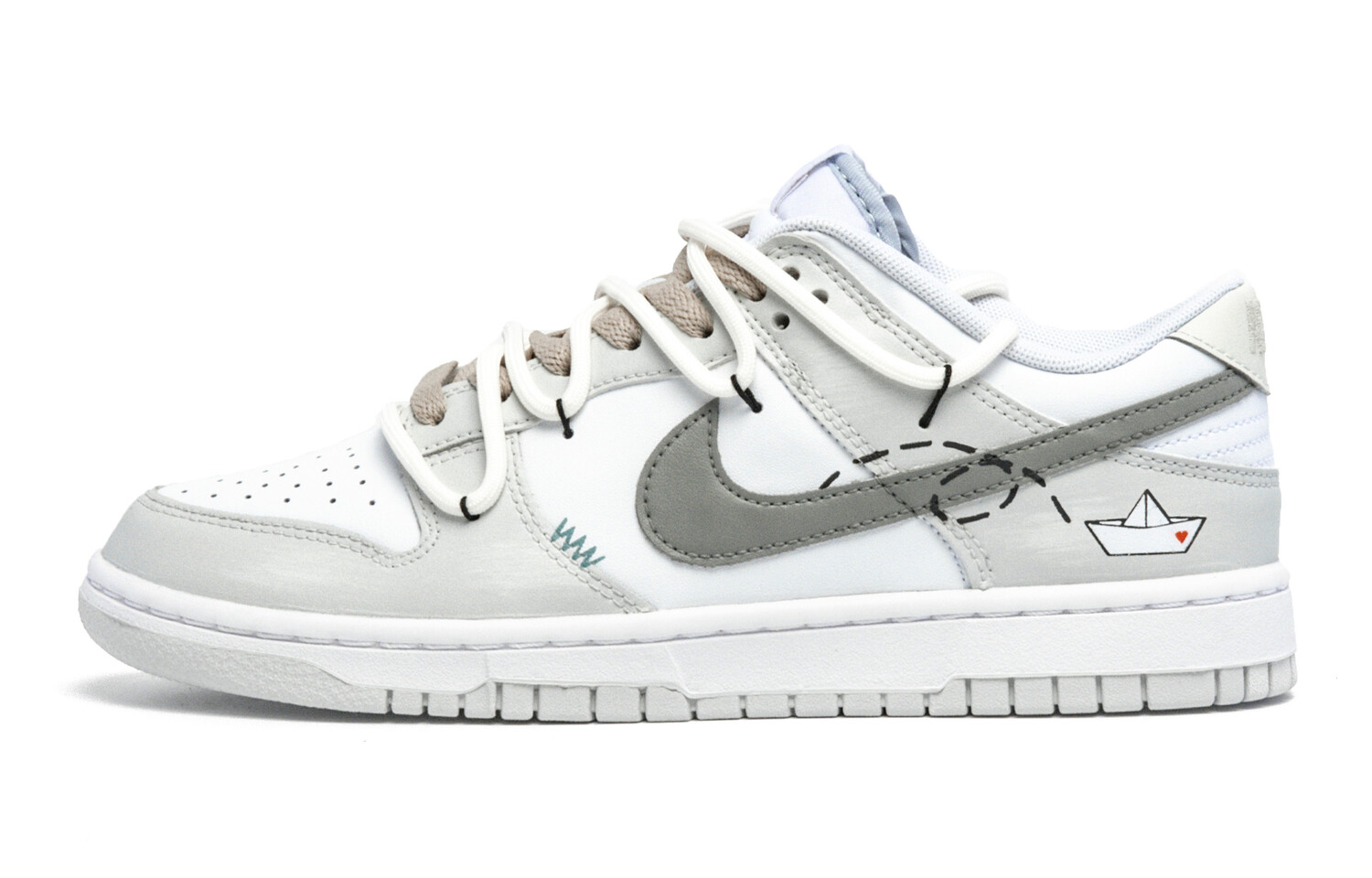 

Кроссовки Nike Dunk Skateboard Shoes Women's Low-Top Soot/dark Ash