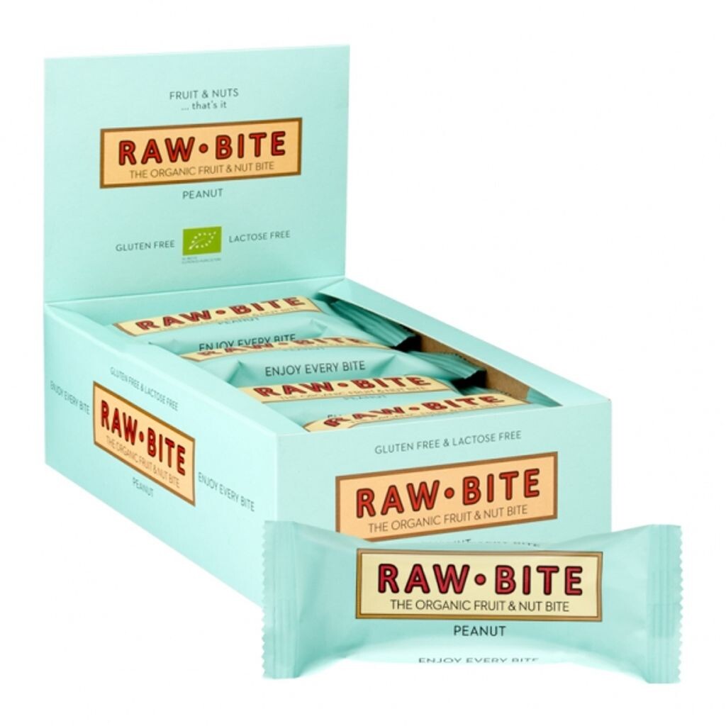 

Фруктовый батончик Raw Bite с арахисом и без глютена — 50 г x 12 шт. В упаковке 12 шт.